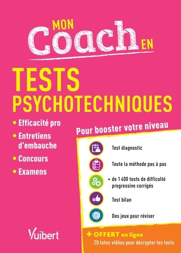 Mon coach en tests psychotechniques  Edition 2019-2020