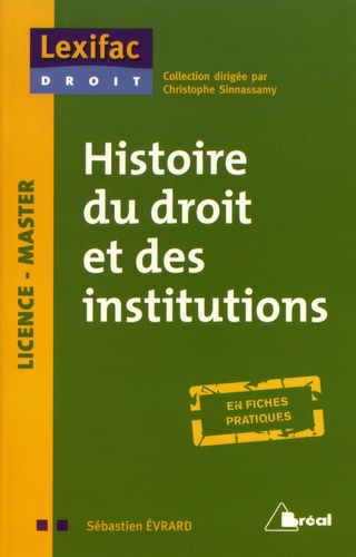 Sébastien Evrard - Histoire du droit et des institutions.