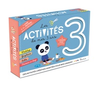 Les activités de mes 3 ans - Contient 1 livre, 4 craies à la cire, 1 emporte-pièce 3, 1 tampon préencré, 1 grande frise à colorier.pdf