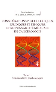 Sébastien Salas et Eric Dudoit - Considérations psychologiques en cancérologie.