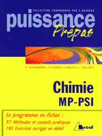 Sébastien Taillemite et Valérie Laurent - Chimie - Classes préparatoires, premier cycle universitaire, MP, PSI.