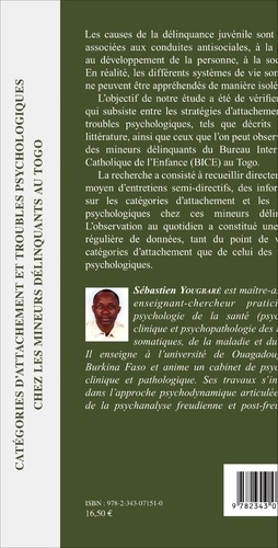 Catégories d'attachement et troubles psychologiques chez les mineurs délinquants au Togo