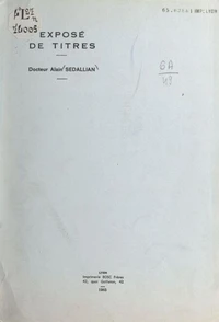 Exposé de titres