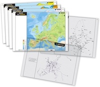  SEDRAP - 4 cartes d'Europe - Avec 2 calques.