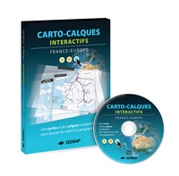 Sedrap Collaborateur - Carto calques - cd interactif france europe + guide.