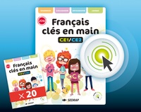  SEDRAP - Français CE1/CE2 Clés en main - Lot de 20 manuels.