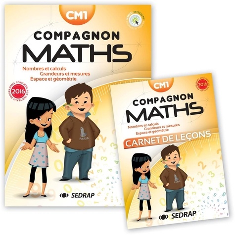  SEDRAP - Maths CM1 - Lot de 20 manuels.