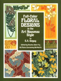 Full-Color Floral Designs In The Art Nouveau Style