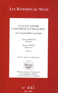 La lutte contre la pauvreté et l'exclusion : une responsabilité à partager