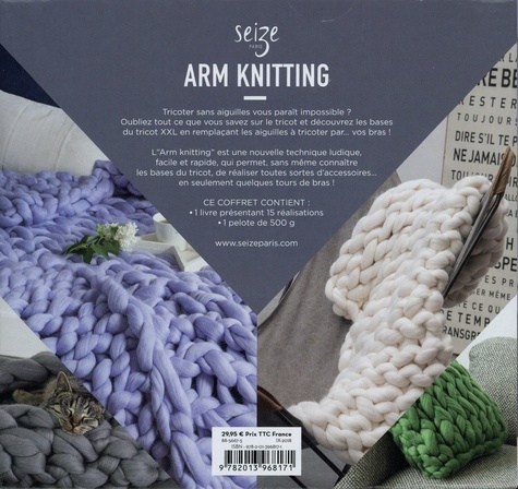 Arm Knitting, tricotez avec les bras. 15 créations faciles et rapides. Avec un livret et une pelote