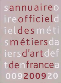  SEMA - Annuaire officiel des métiers d'art de France.