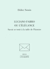 Luciano Fabro ou l'élégance