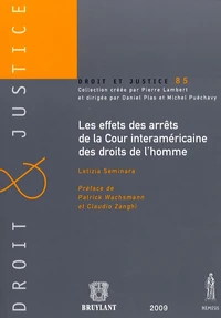 Les effets des arrêts de la Cour interaméricaine des droits de l'homme