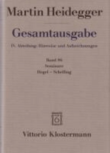 Seminare: Hegel-Schelling.