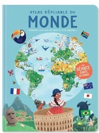 Atlas dépliable du monde