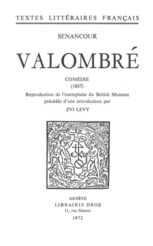 Valombré : comédie. -1807