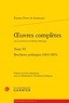  Senancour - Oeuvres complètes - Tome 6, Brochures politiques (1814-1815).