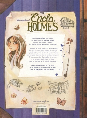 Les enquêtes d'Enola Holmes Tome 1 La double disparition. Avec 15 pages inédites