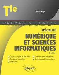 Ebooks mobi télécharger Spécialité Numérique et sciences informatiques - Terminale (French Edition) par Serge Bays, Bertrand Hauchecorne 9782340071209