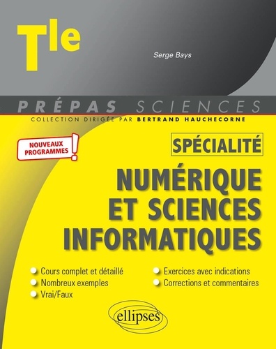 Spécialité numérique et sciences informatiques Tle  Edition 2020