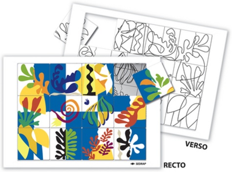 Serge Boëche - Puzzle à la manière de Matisse.