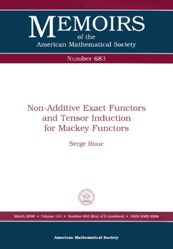 Serge Bouc - Non-Additive Exact Functions And Tensor Induction For Mackey Functors.
