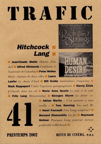 Trafic N° 41, Printemps 2002 Hitchcock / Lang