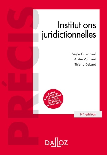 Institutions juridictionnelles 14e édition - Occasion