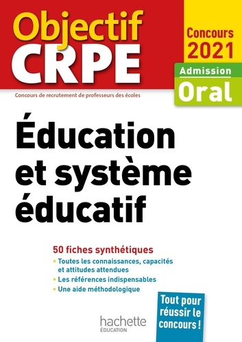 Education et système éducatif. Admission oral  Edition 2021