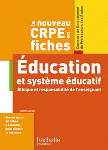 Serge Herreman et Catherine Boyer - Le nouveau CRPE Education et système éducatif - Ethique et responsabilité de l'enseignement.