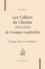 Les Cahiers du Chemin (1967-1977) de Georges Lambrichs. Poétique d'une revue littéraire