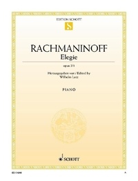 Serge Rachmaninoff - Elégie - op. 3/1. piano..