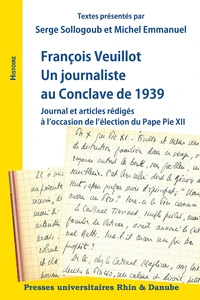 Un journaliste au Conclave de 1939