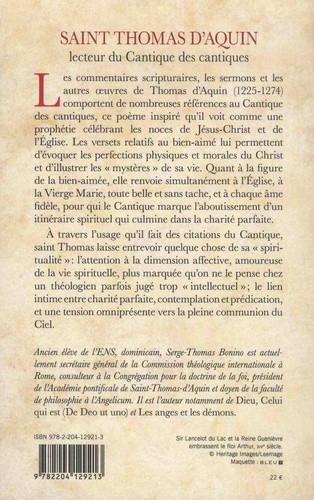 Saint Thomas d'Aquin lecteur du Cantiques des cantiques