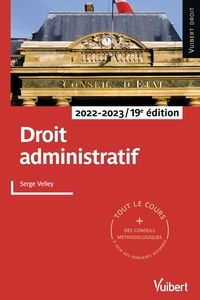 Téléchargements de livres pdf Droit administratif (Litterature Francaise) par Serge Velley FB2 PDB DJVU 9782311410693