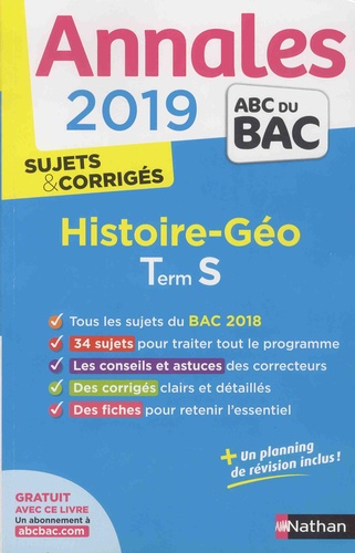 Histoire-Géographie Tle S. Sujets & corrigés  Edition 2019
