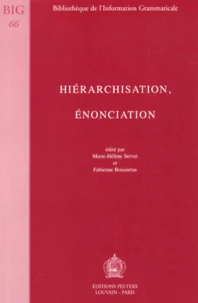 Hiérarchisation, énonciation