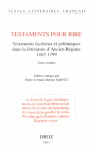 Testaments pour rire