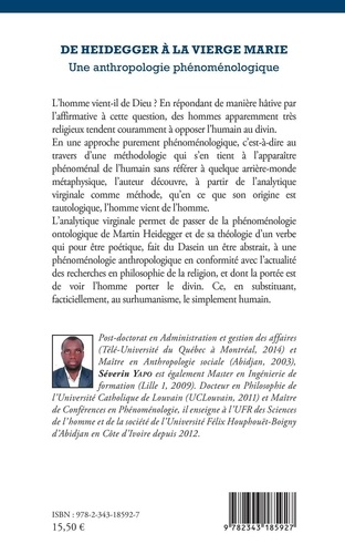 De Heidegger à la vierge Marie. Une anthropologie phénoménologique