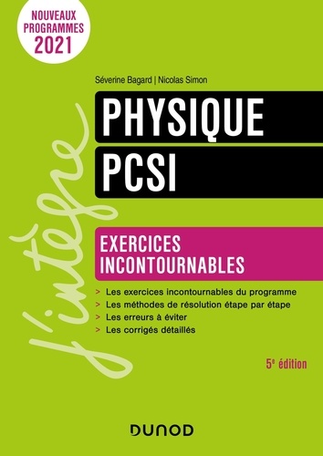 Physique PCSI. Exercices incontournables 5e édition