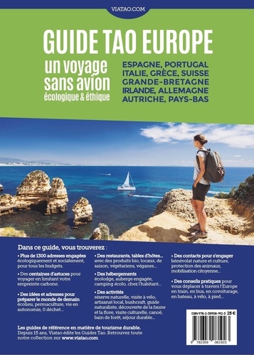 Guide Tao Europe sans avion. 1300 adresses éthiques et écologiques