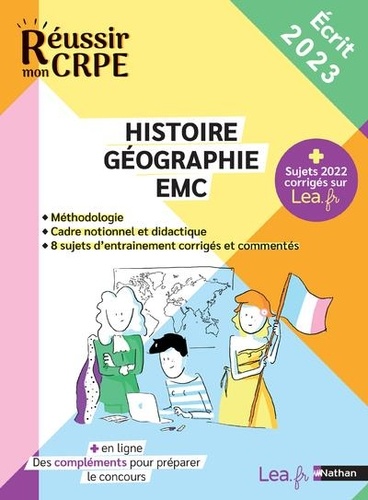 Histoire Géographie EMC. Ecrit 2022 et 2023  Edition 2022