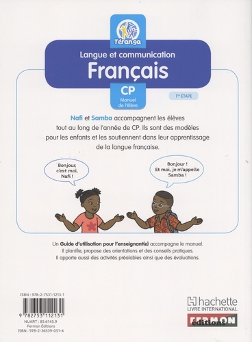Français Langue et communication CP Téranga. Manuel de l'élève  Edition 2018