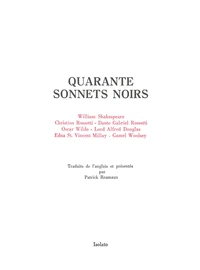 Quarante sonnets noir