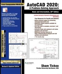  Sham Tickoo - AutoCAD 2020: A Problem - Solving Approach, Basic and Intermediate, 26th Edition.