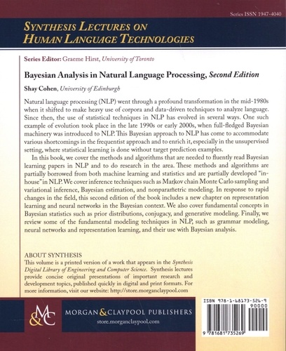 Bayesian Analysis in Natural Language Processing 2nd edition
