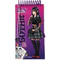  Shiilia - Carnet créatif Mode Academy Gothic (avec un bracelet) - Avec 170 stickers.