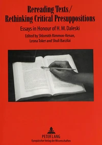 Rereading Texts / Rethinking Critical Presuppositions