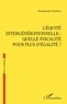 Siankolouté Sambou - L'équité intergénérationnelle : quelle fiscalité pour plus d'égalité ?.