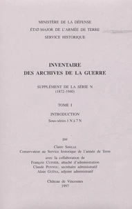 Inventaire des archives de la Guerre.